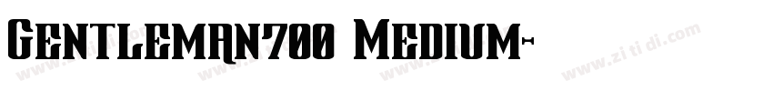 Gentleman700 Medium字体转换